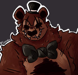 Character: Nightmare Freddy from FNAF 4