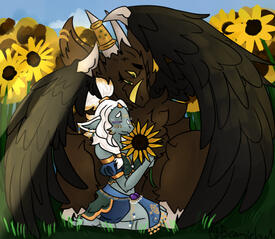 Character: Left - Vaniru (Valhamhart on Twitter) | Right - Cerium (Beanzebub)