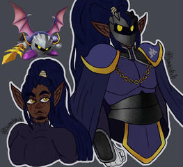 Character: Meta Knight Gijinka from Kirby